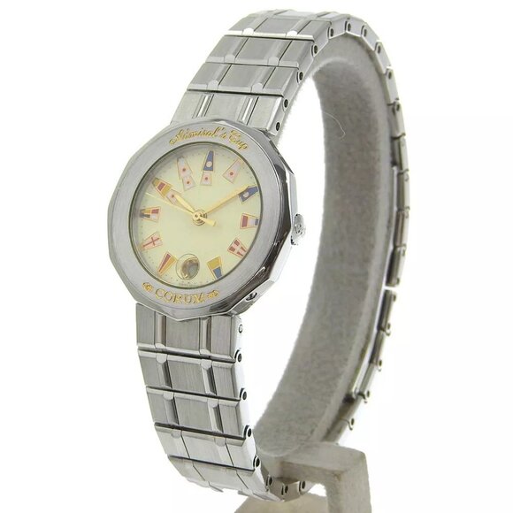 CORUM Admirals cup Watches 39.610.20 V050 IvoryDial Stainless Steel Quartz... - Picture 1 of 8